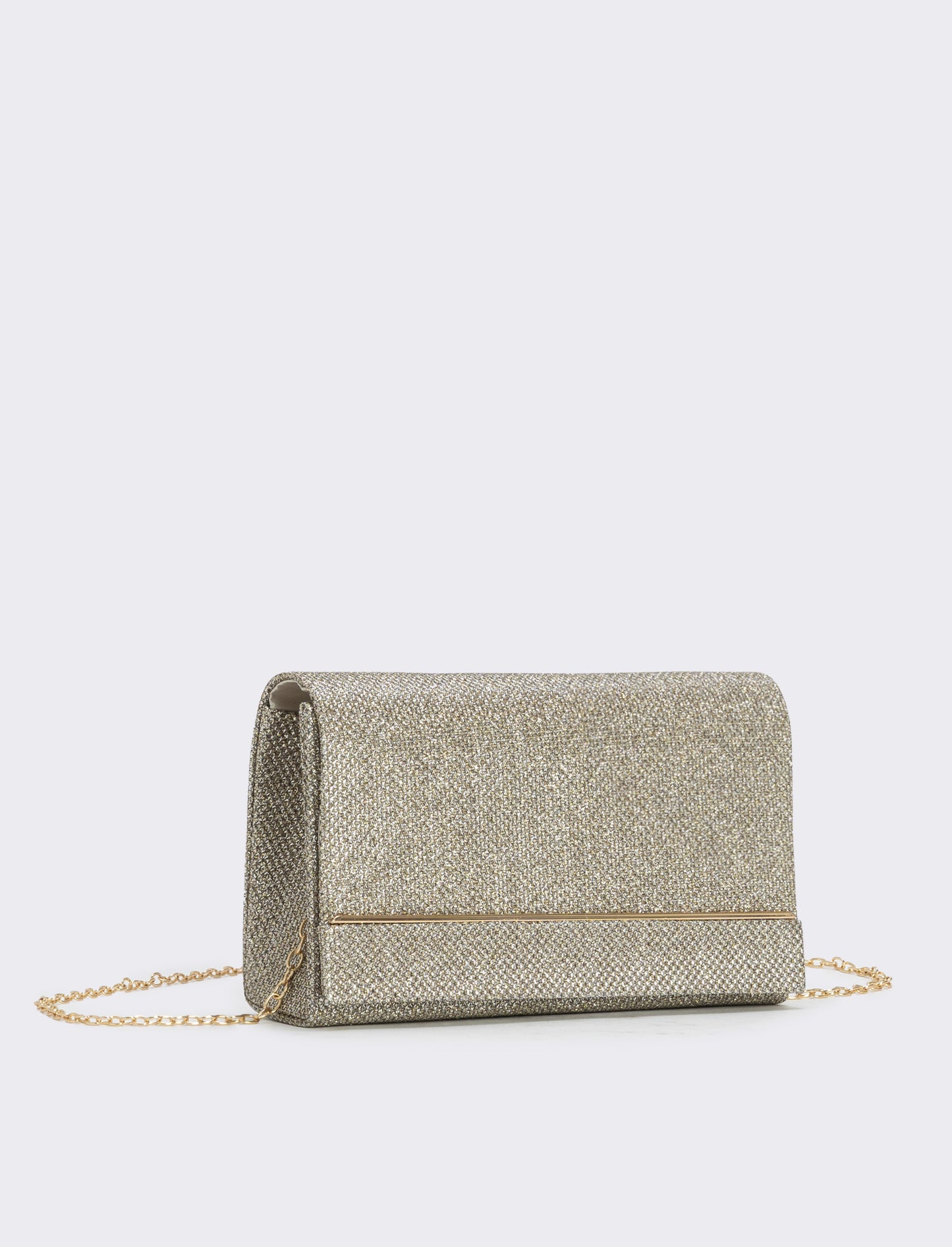 Borsa pochette in lurex - Oro