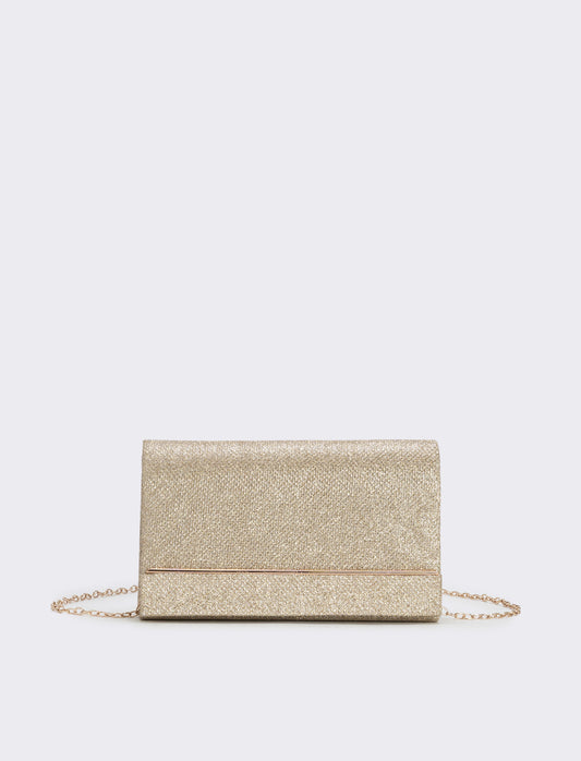 Borsa pochette in lurex - Rosa