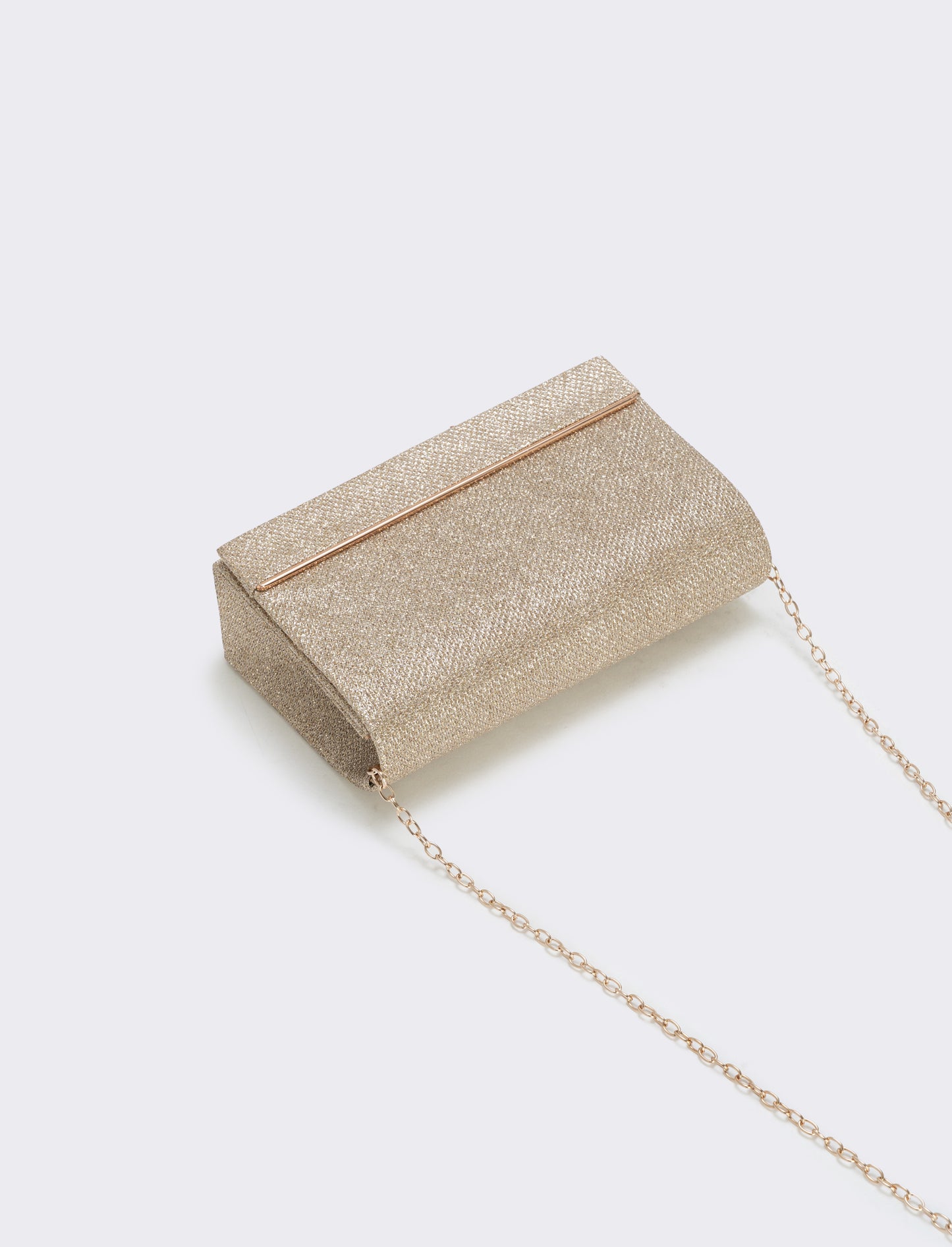 Borsa pochette in lurex - Rosa