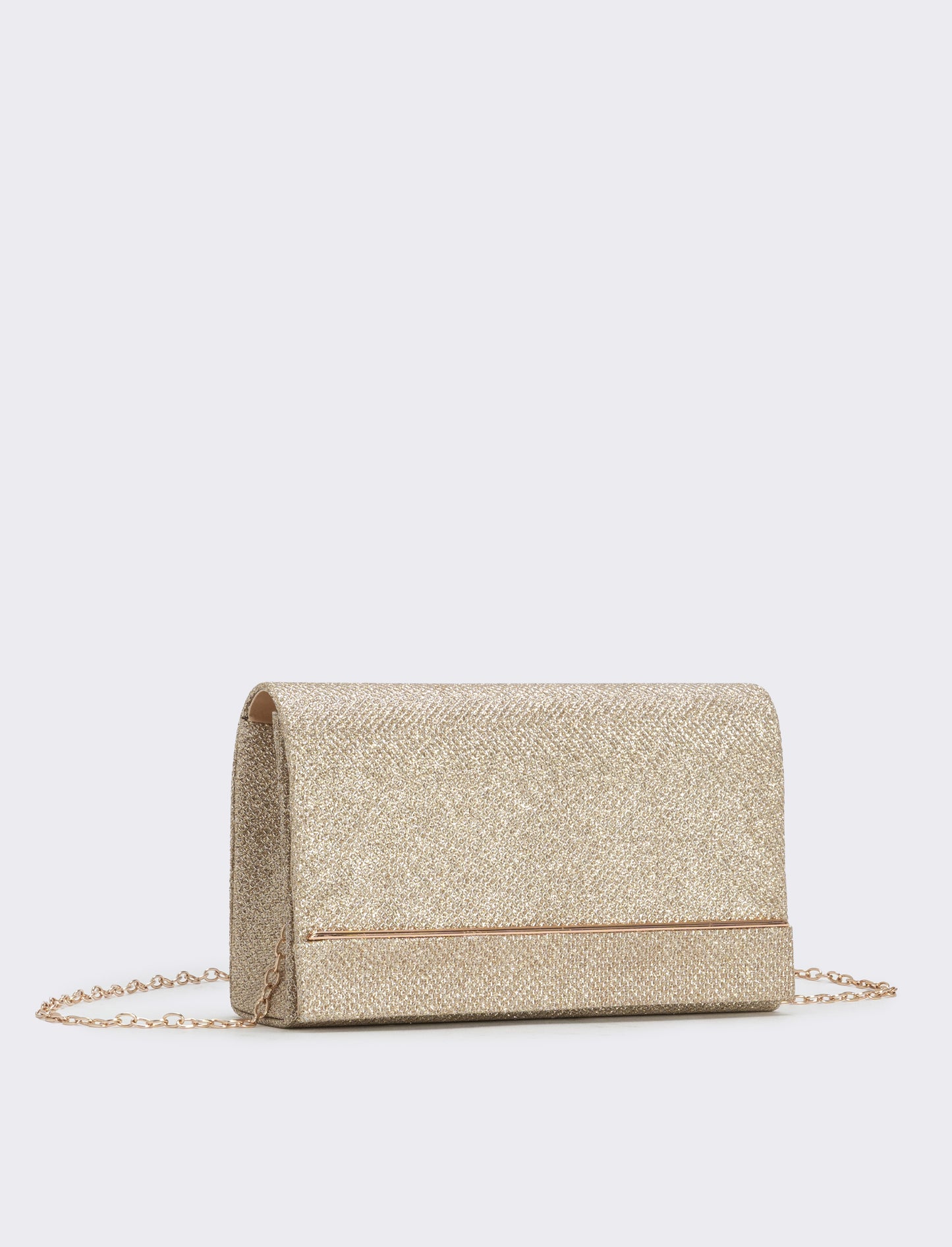 Borsa pochette in lurex - Rosa