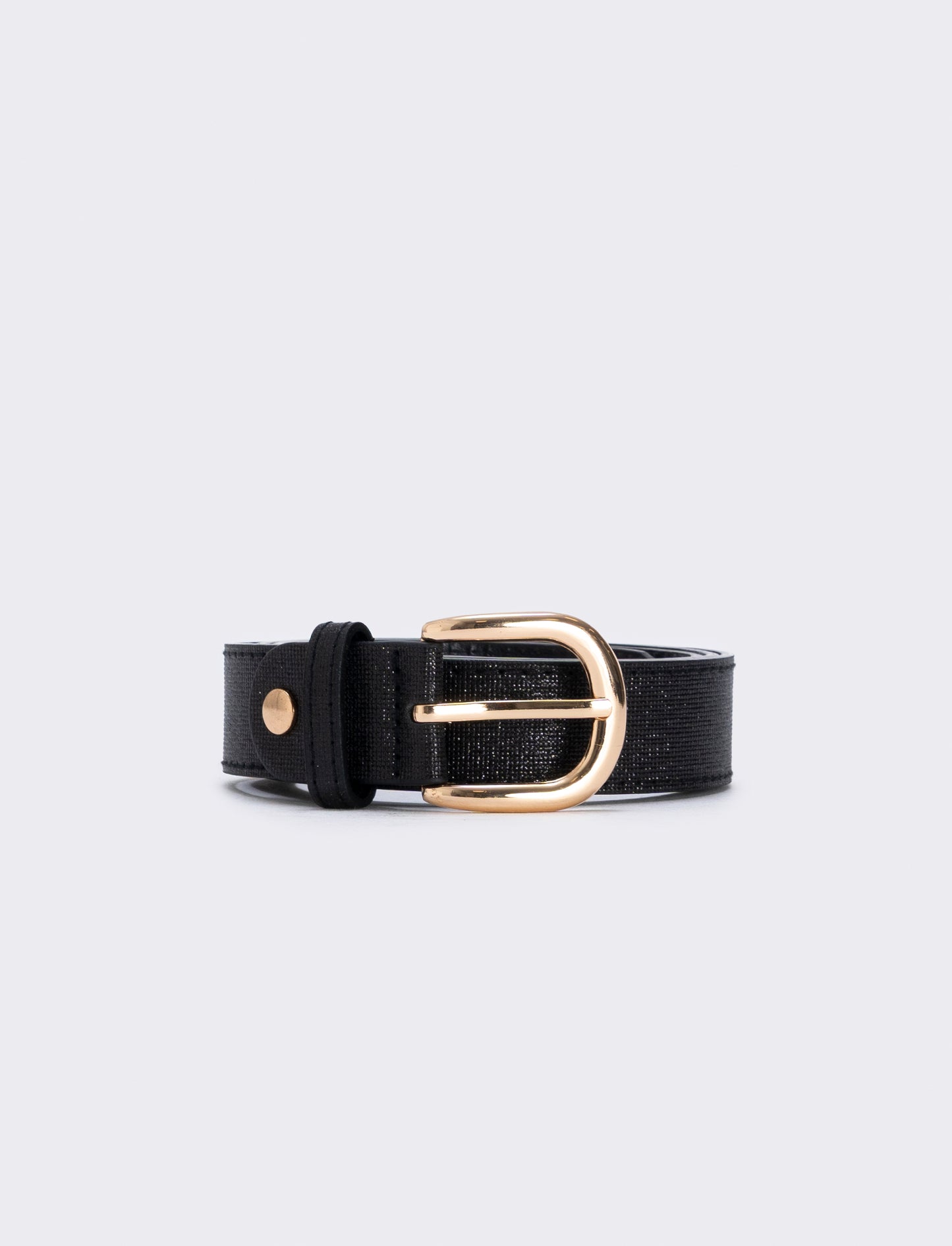 Basic lurex belt 2.5 cm - Black