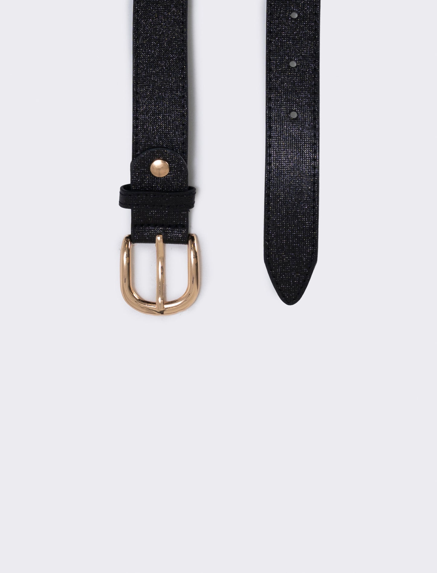 Basic lurex belt 2.5 cm - Black