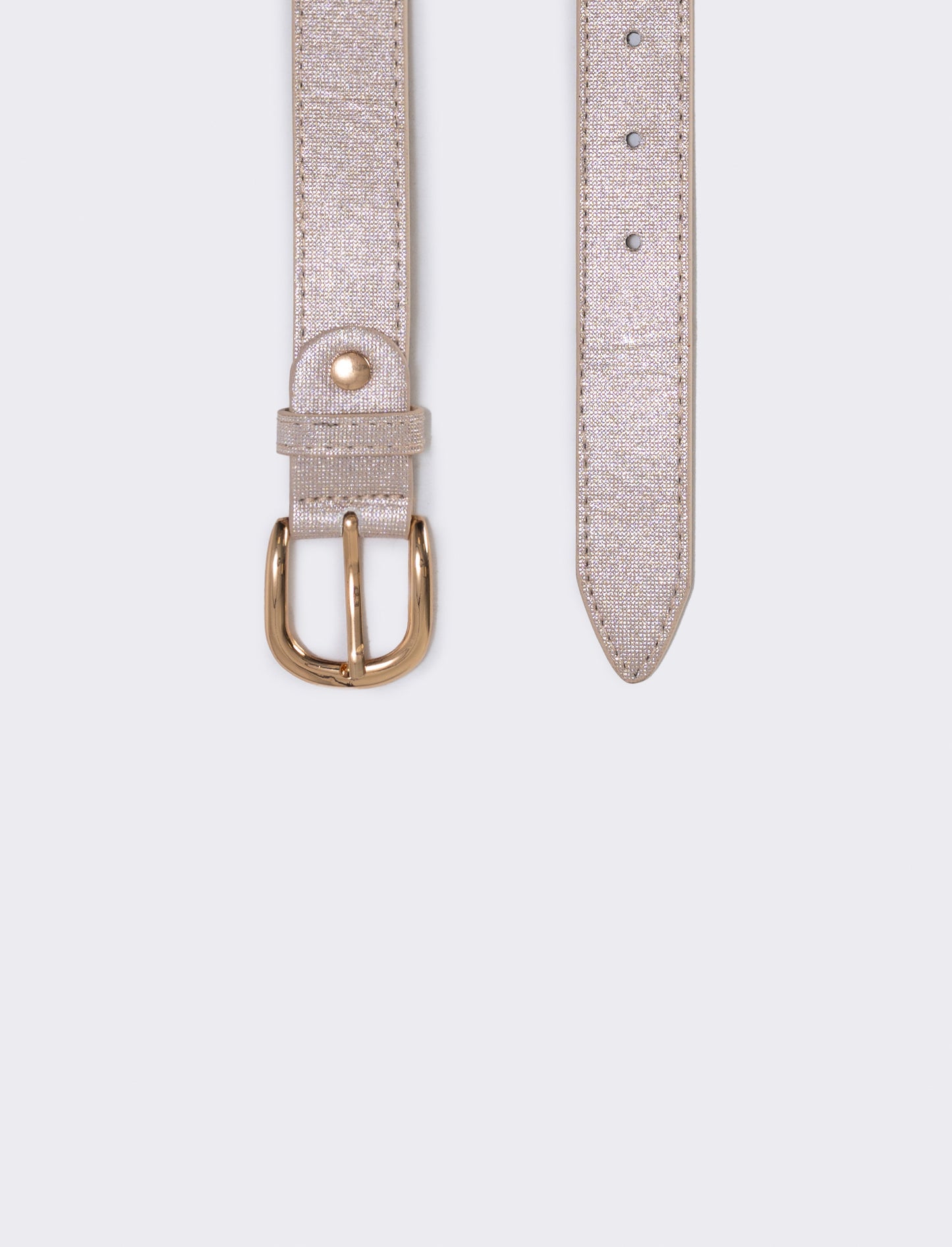 Cintura lurex basic 2,5 cm - Oro