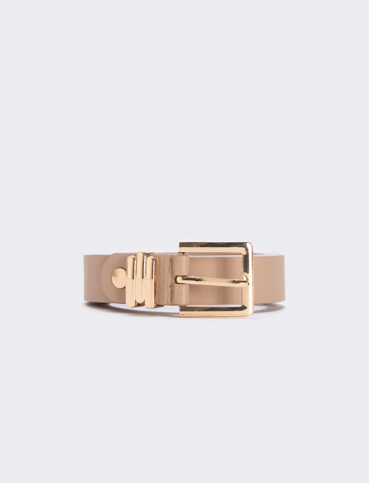 Cintura metallo 3 passanti 2,5 cm - Rosa
