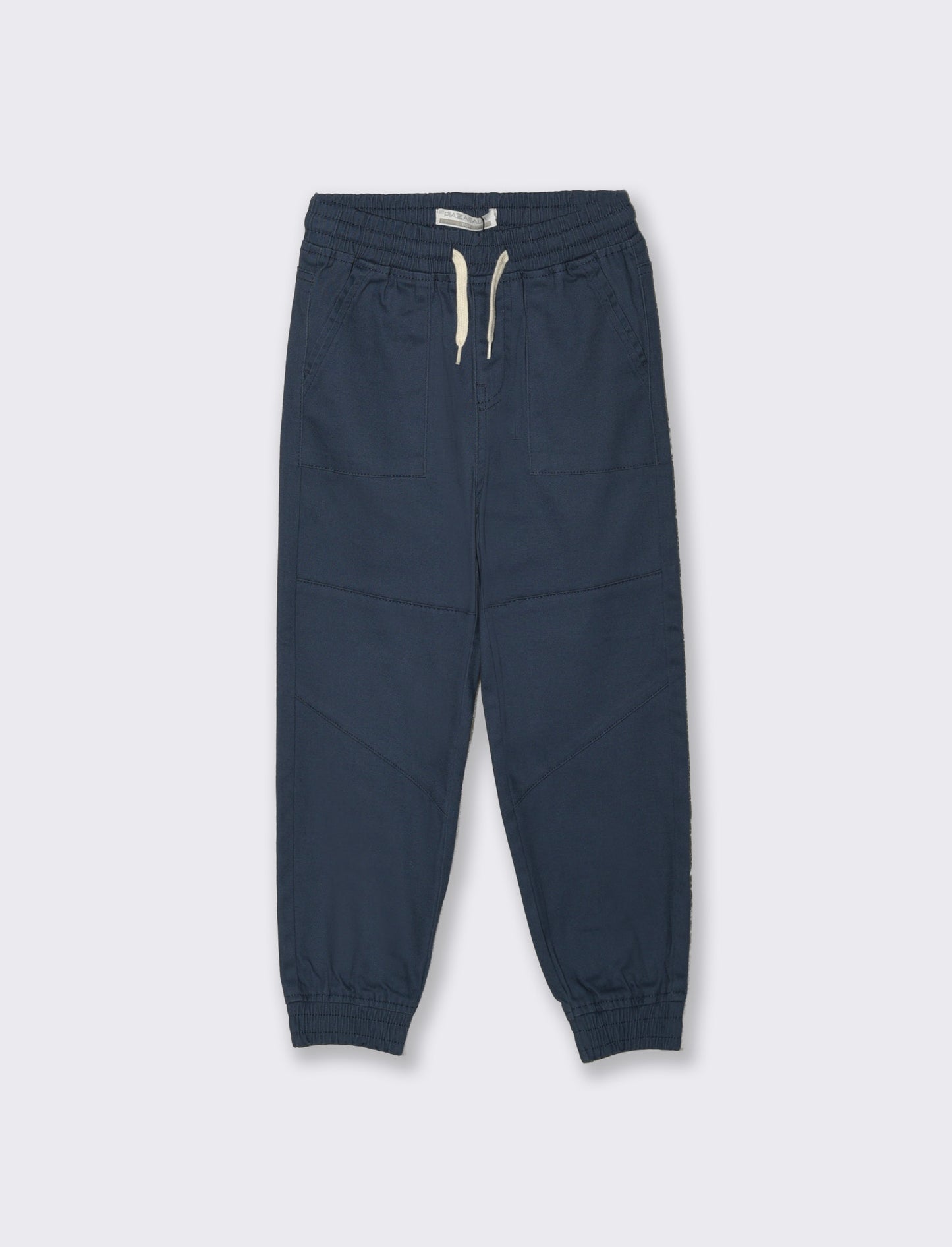 Pantaloni Jogger in Cotone Elastico - Blu