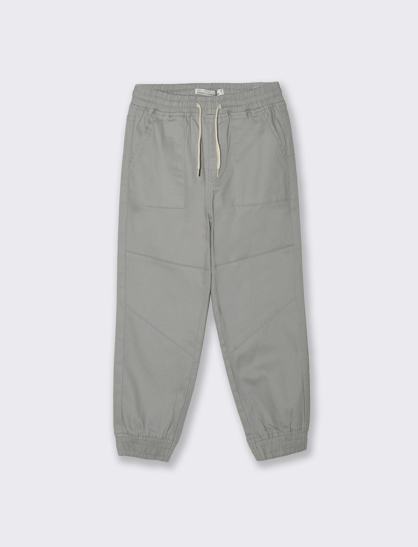 Pantaloni Jogger in Cotone Elastico - Grigio