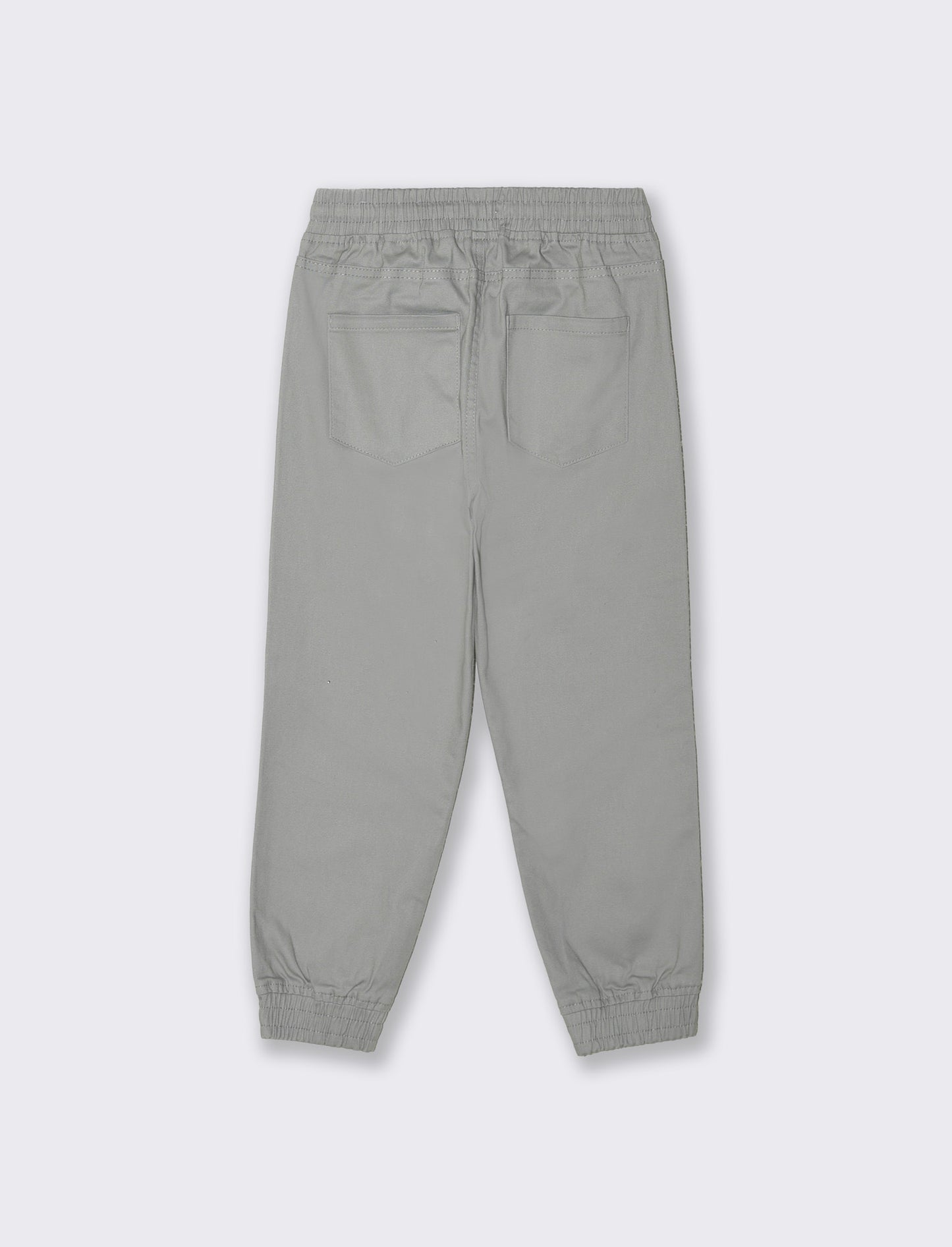 Pantaloni Jogger in Cotone Elastico - Grigio