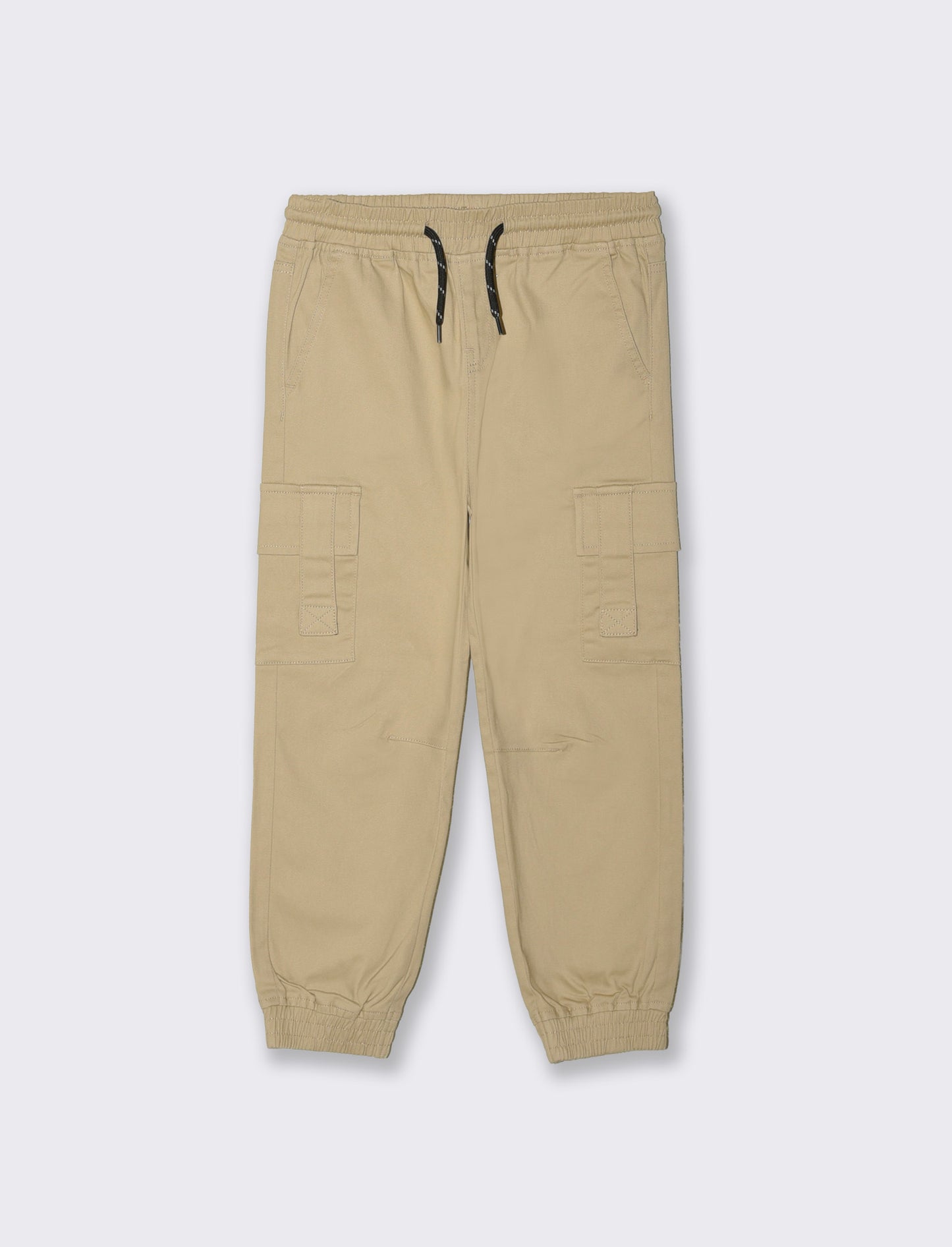 Jogger cargo in cotone con tasconi - Beige