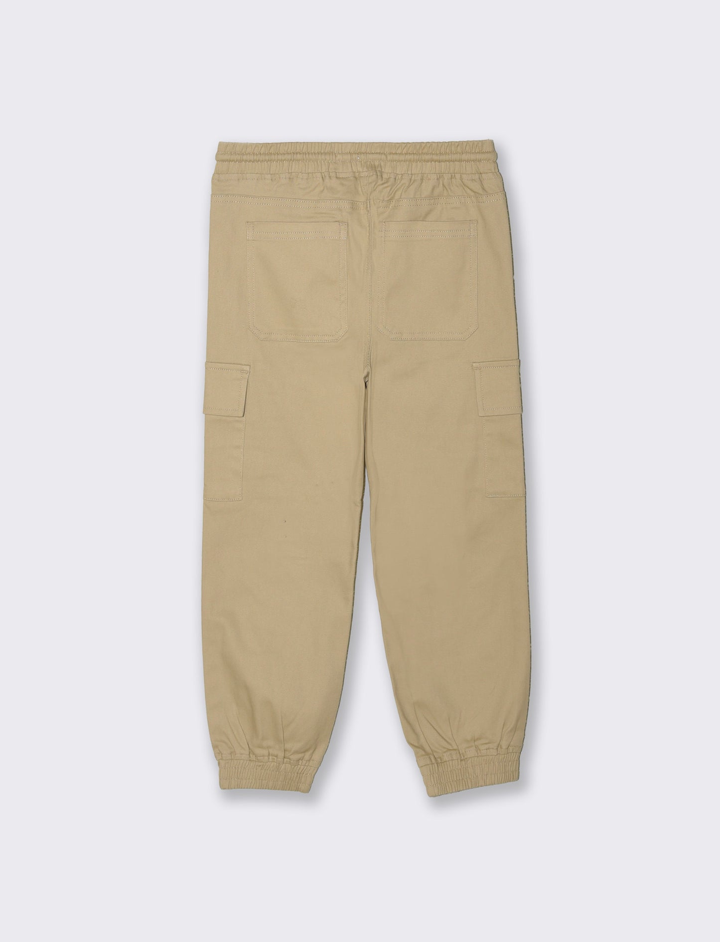 Jogger cargo in cotone con tasconi - Beige