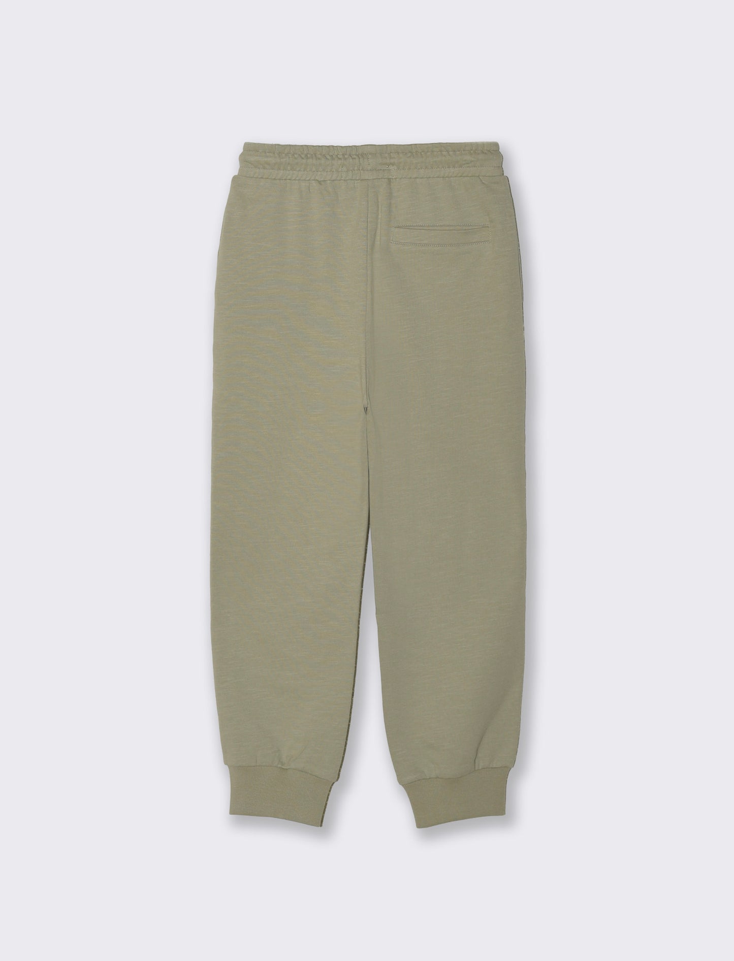 Flame-printed joggers with side cuts - Green