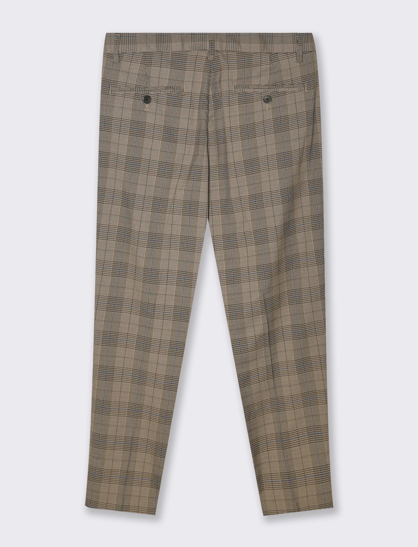Pantaloni chino fantasia principe di galles - Cammello