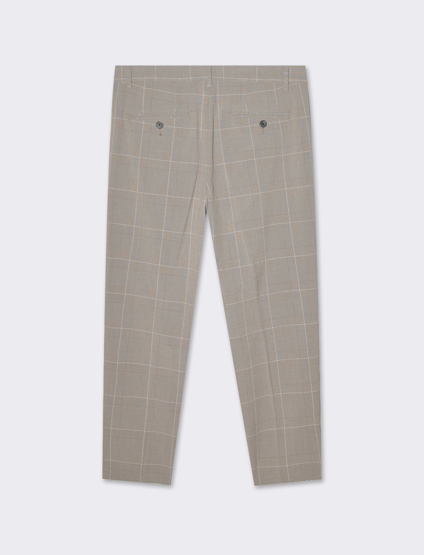 Pantaloni chino micro fantasia regular fit - Beige