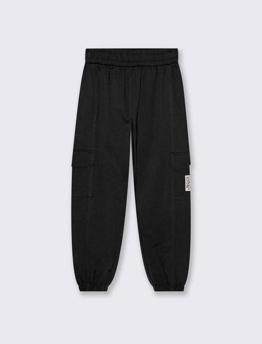 Girls' Sweatpants with Pockets - Black