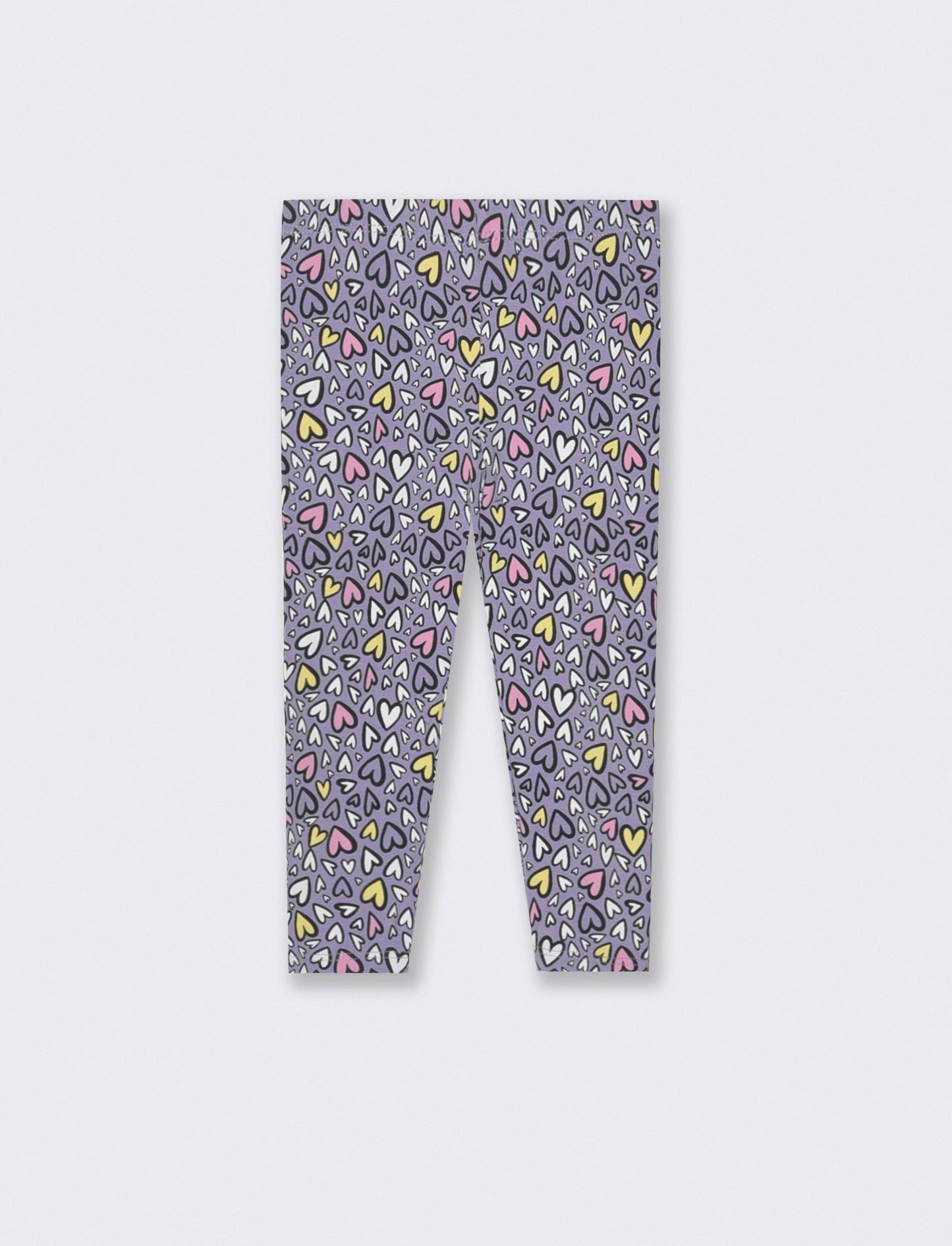 Leggings in jersey elastico a fantasia - Lilla