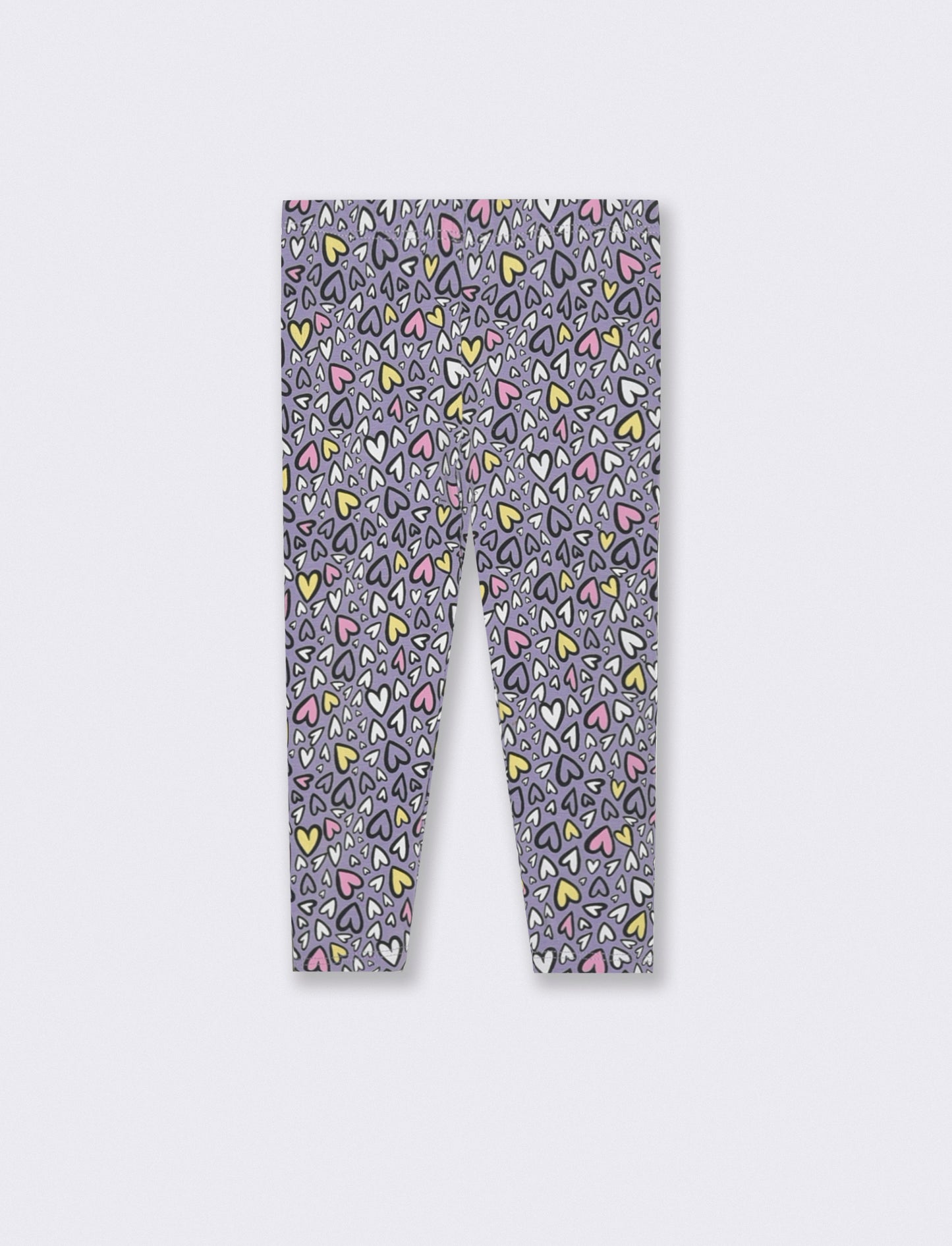 Leggings in jersey elastico a fantasia - Lilla