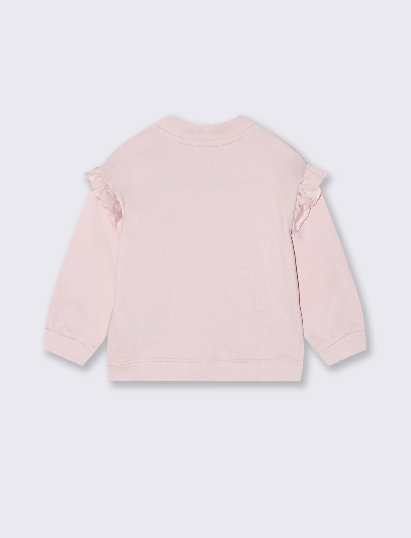 Zip-up sweatshirt with front pocket - Pink
