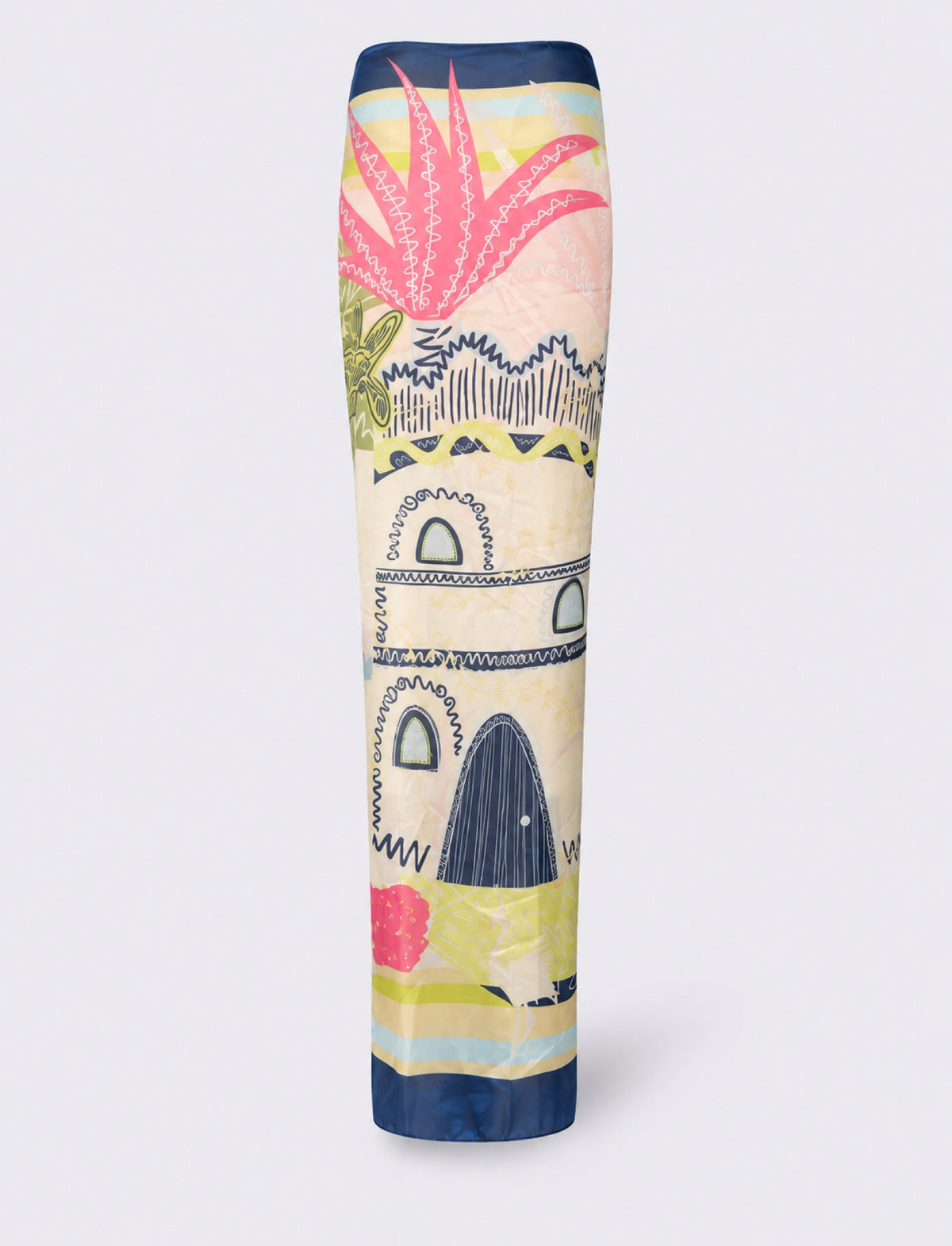Pareo a fantasia con nappine - Blu