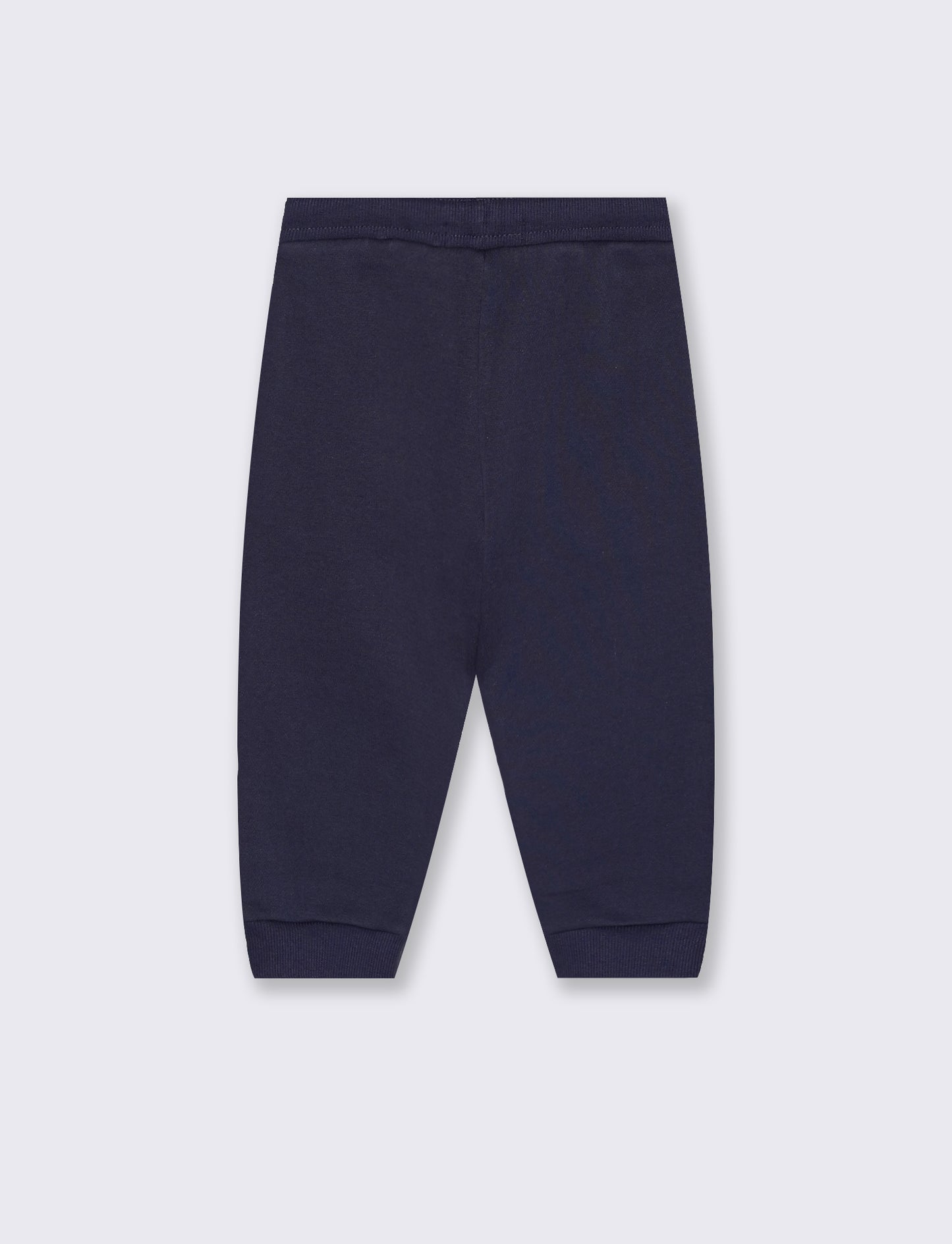 Jogger sportivi con stampa e costina - Blu