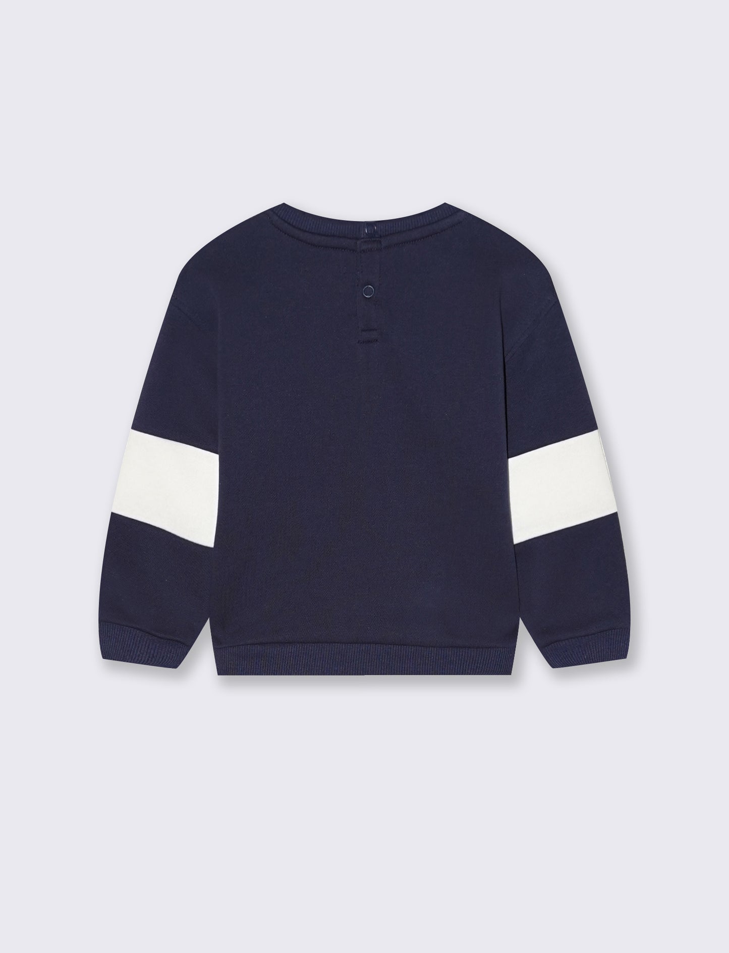 Felpa sportiva con inserti alle maniche - Blu