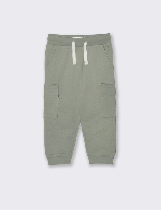 Jogger sportivi con tasconi laterali - Verde salvia