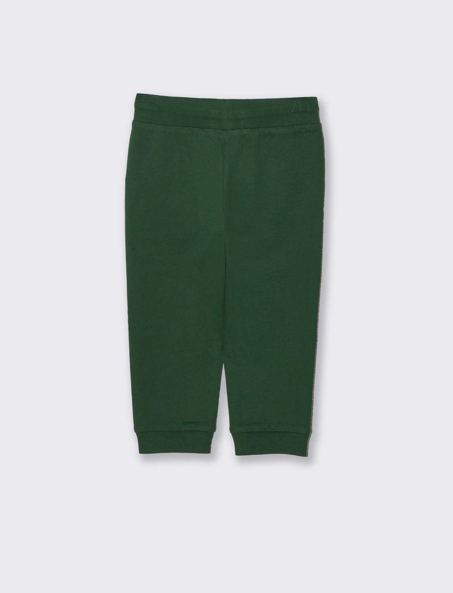 Jogger basici con etichetta sportiva - Verde abete