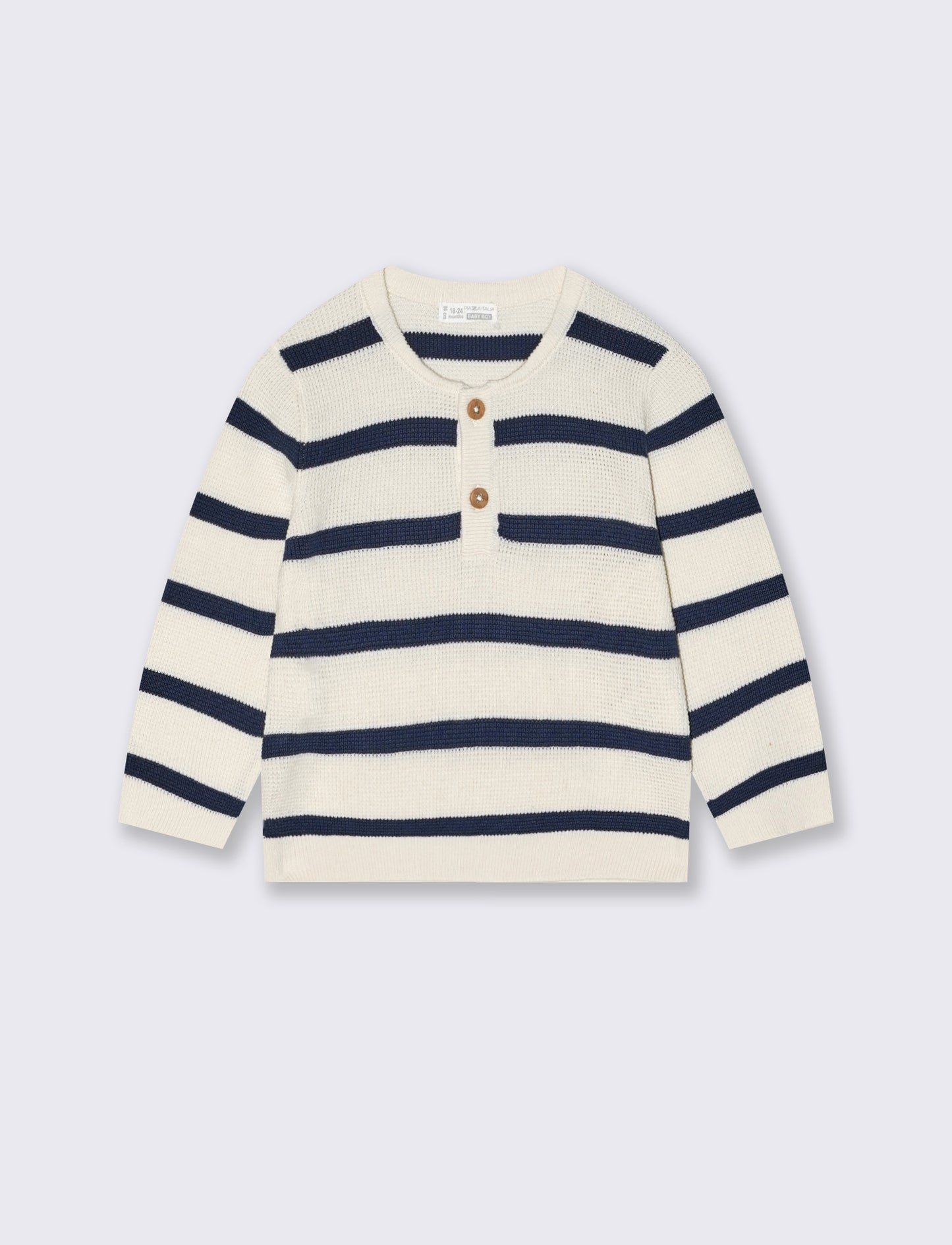 Maglioncino serafino a righe moda elegante - Righe