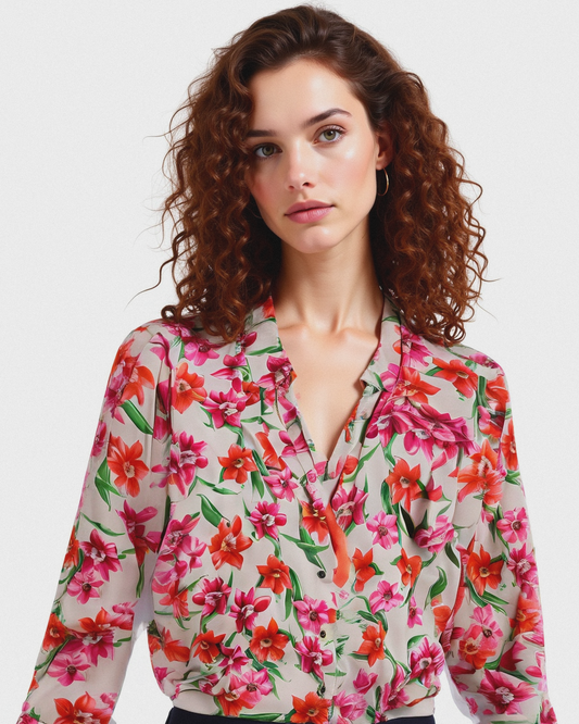 Camicia Manica Lunga con Nodo Frontale - var 1