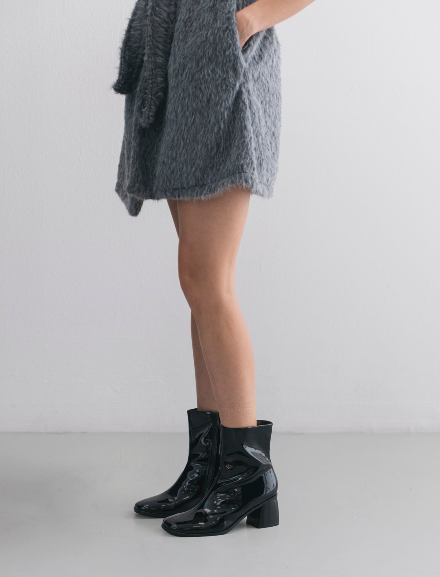 Tronchetto da donna con tacco - Nero