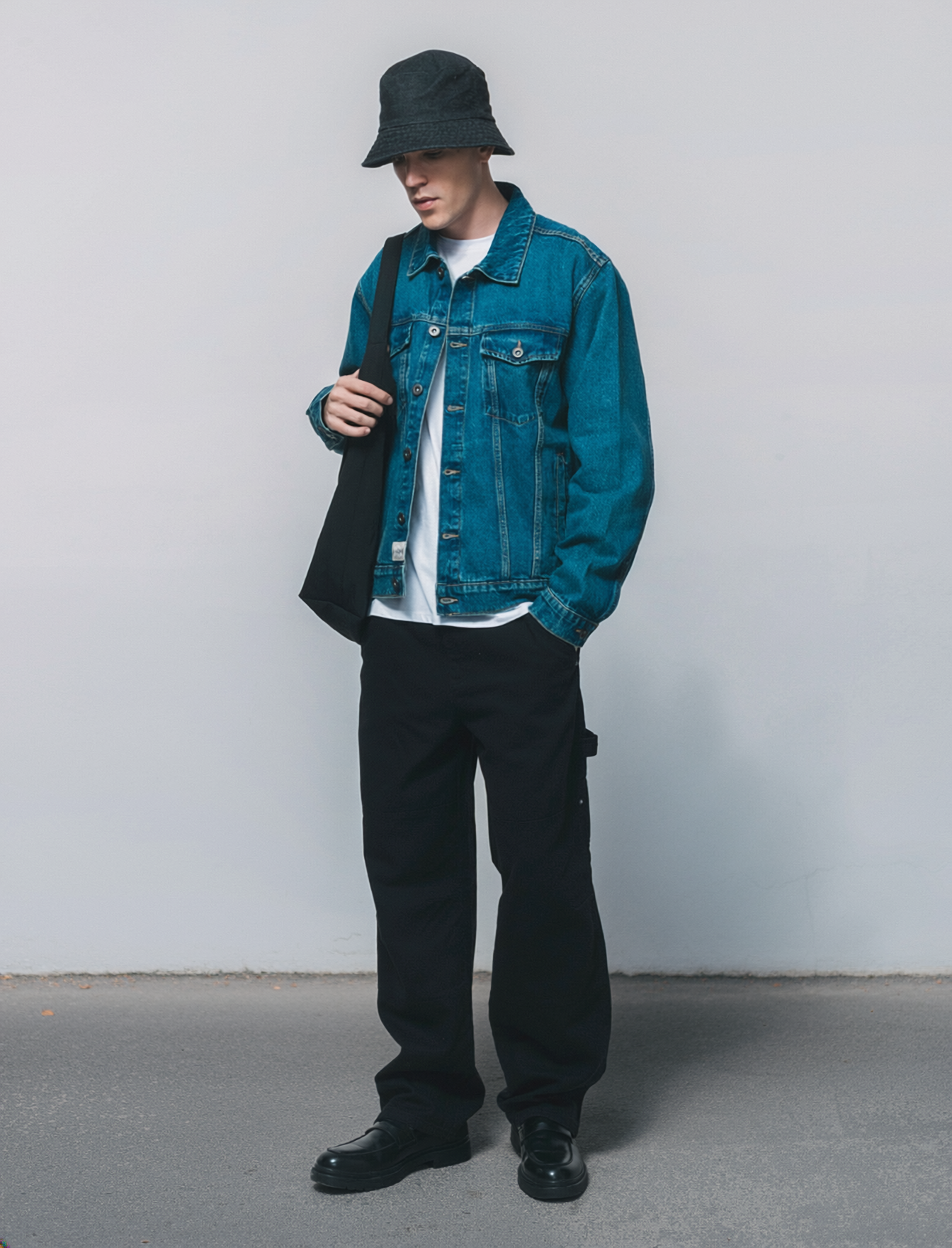 Faded denim jacket - Blue