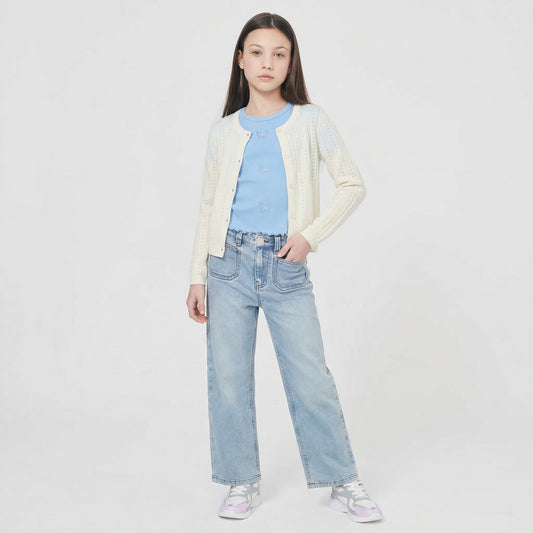 Cardigan da bambina - Bianco latte