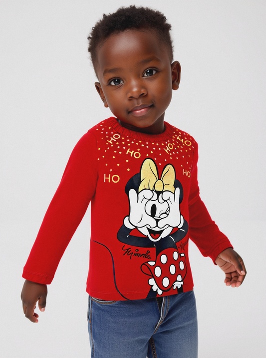 Maglietta natalizia Minnie - Rosso