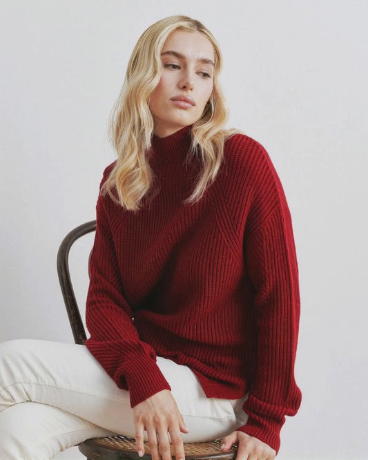 PULLOVER IN CINIGLIA - Rosso