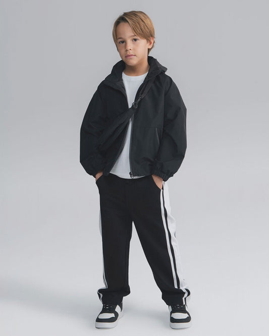 Pantalone sportivo bicolore alla moda - Nero